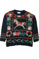 Vintage Rocking Horse Knit Crystal-Kobe Sweater