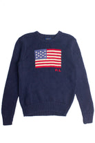 Vintage Polo By Ralph Lauren Flag Sweater (1990s) 399