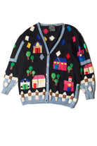 Vintage Hand Knit House Berek Graphic Sweater (1980s)