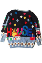 Vintage Hand Knit House Berek Graphic Sweater (1980s)