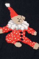 Vintage Clown Teddy Bear Merino Wool Sweater
