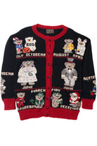 Vintage Monthly Festive Bears Calendar Sweater