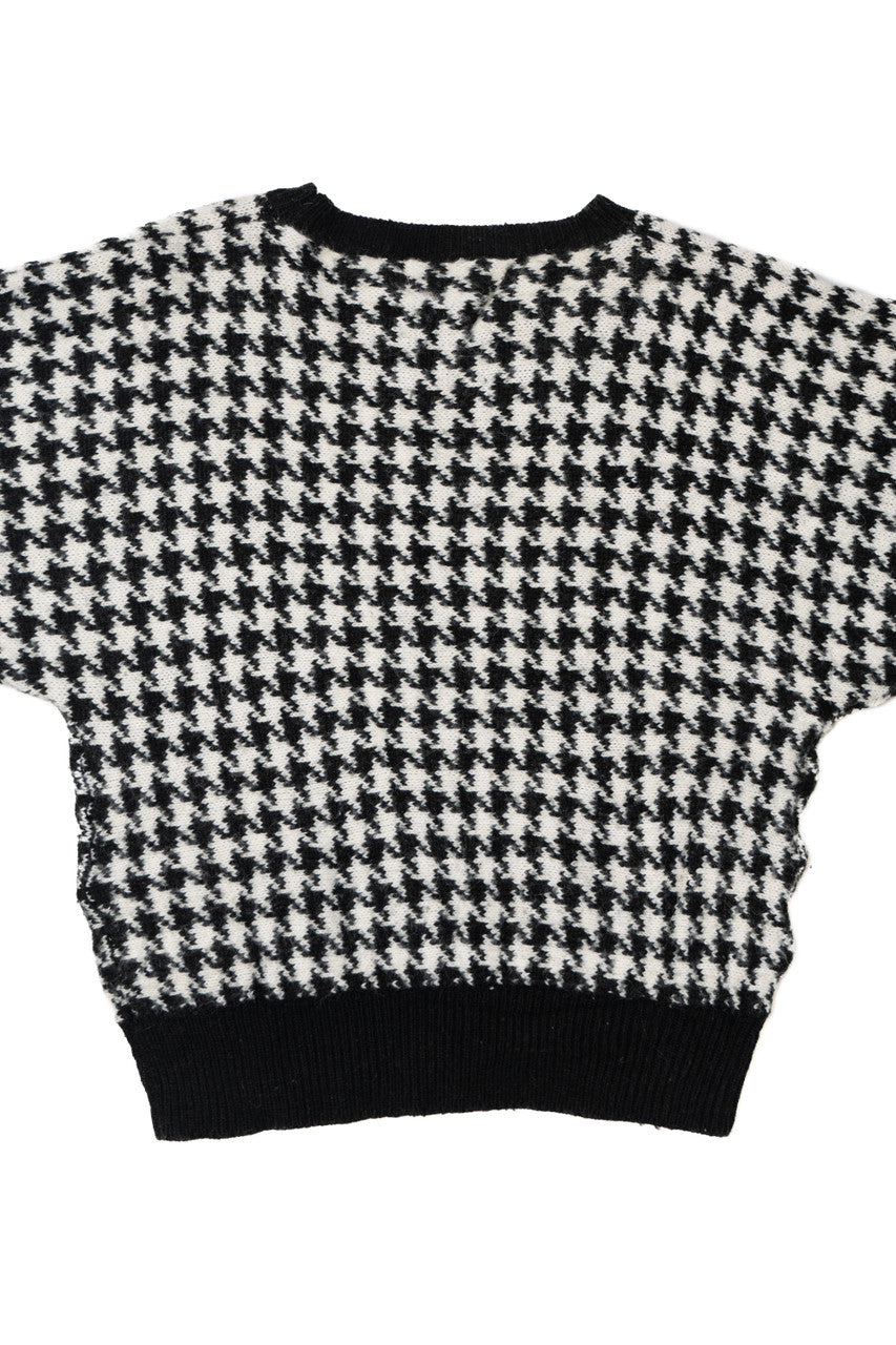 Vintage Houndstooth La Plume Sweater