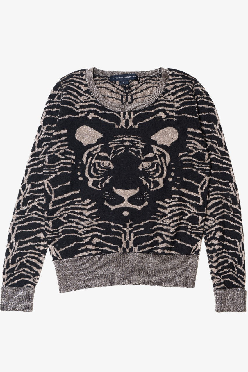 Tiger Silver Shimmery French Connection Sweater