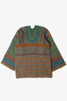 Bell Sleeve Nature Motif Knit Sweater