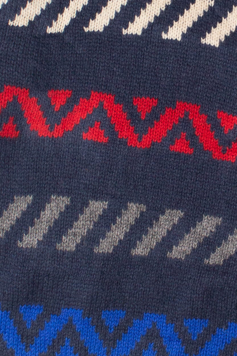 Vintage Woodward Shop Chevron Stripe Wool Sweater