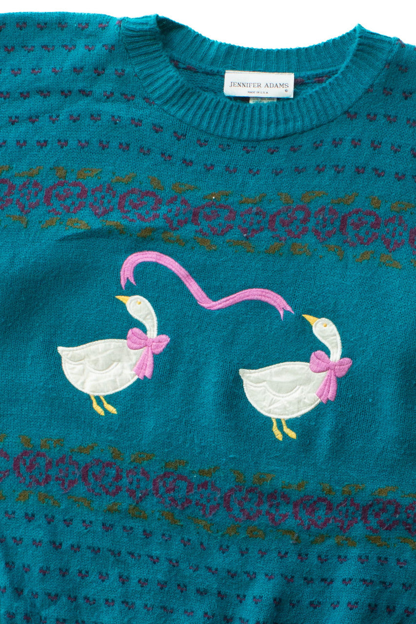 Vintage Jennifer Adams Geese Sweater (1980s)