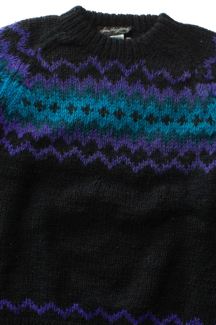 Vintage Snow Leopard Sweater (1980s)