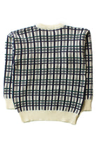 Vintage James Pringle White Plaid Sweater (1990s)