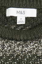 M&S Green Stripe Knit Sweater