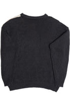 Vintage Checkered Roses Knit Sweater (1990s)