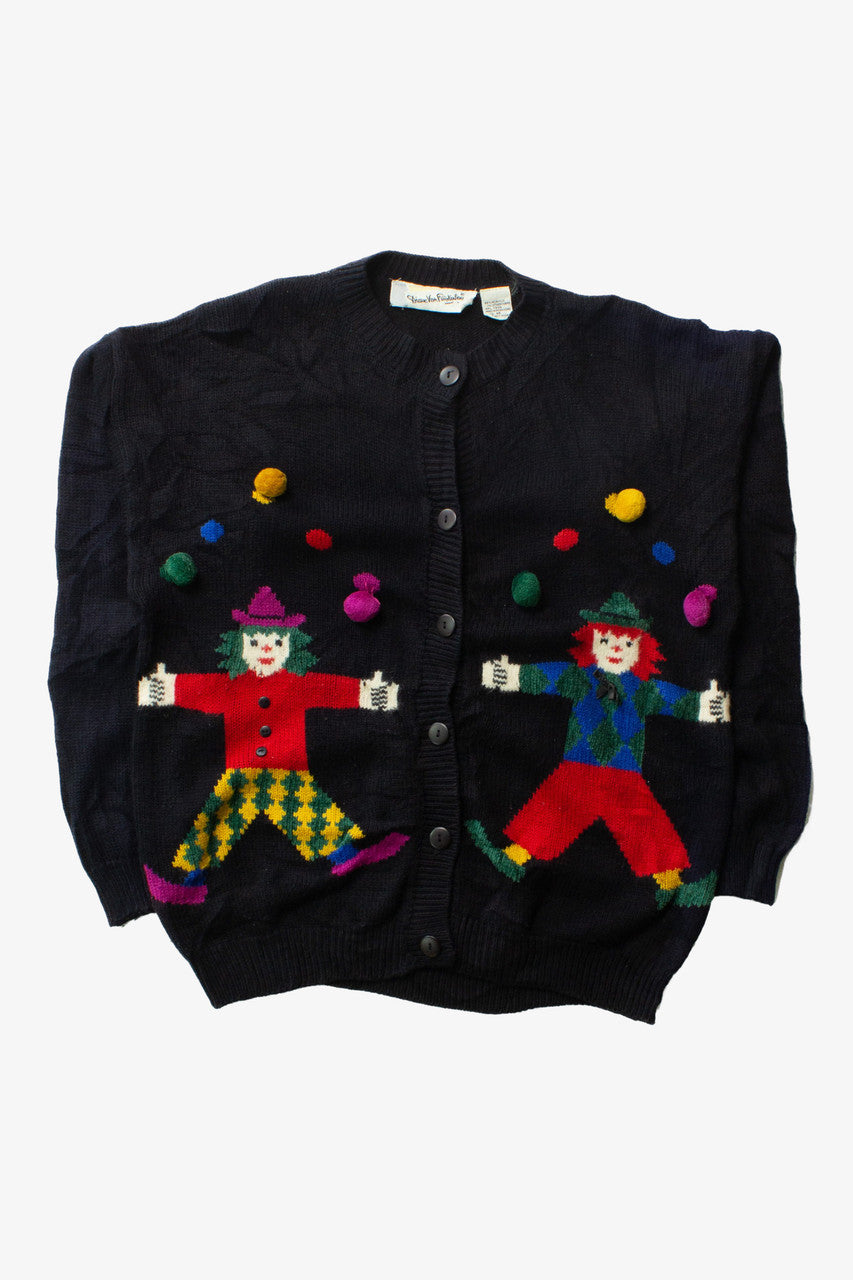 Vintage Diane von Furstenberg Clown Cardigan (1990s)