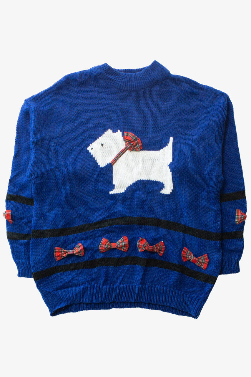 Vintage Terrier & Bows Sweater (1990s)