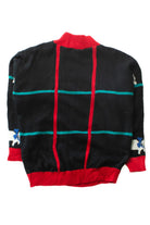 Vintage Cats Grid Sweater (1990s)
