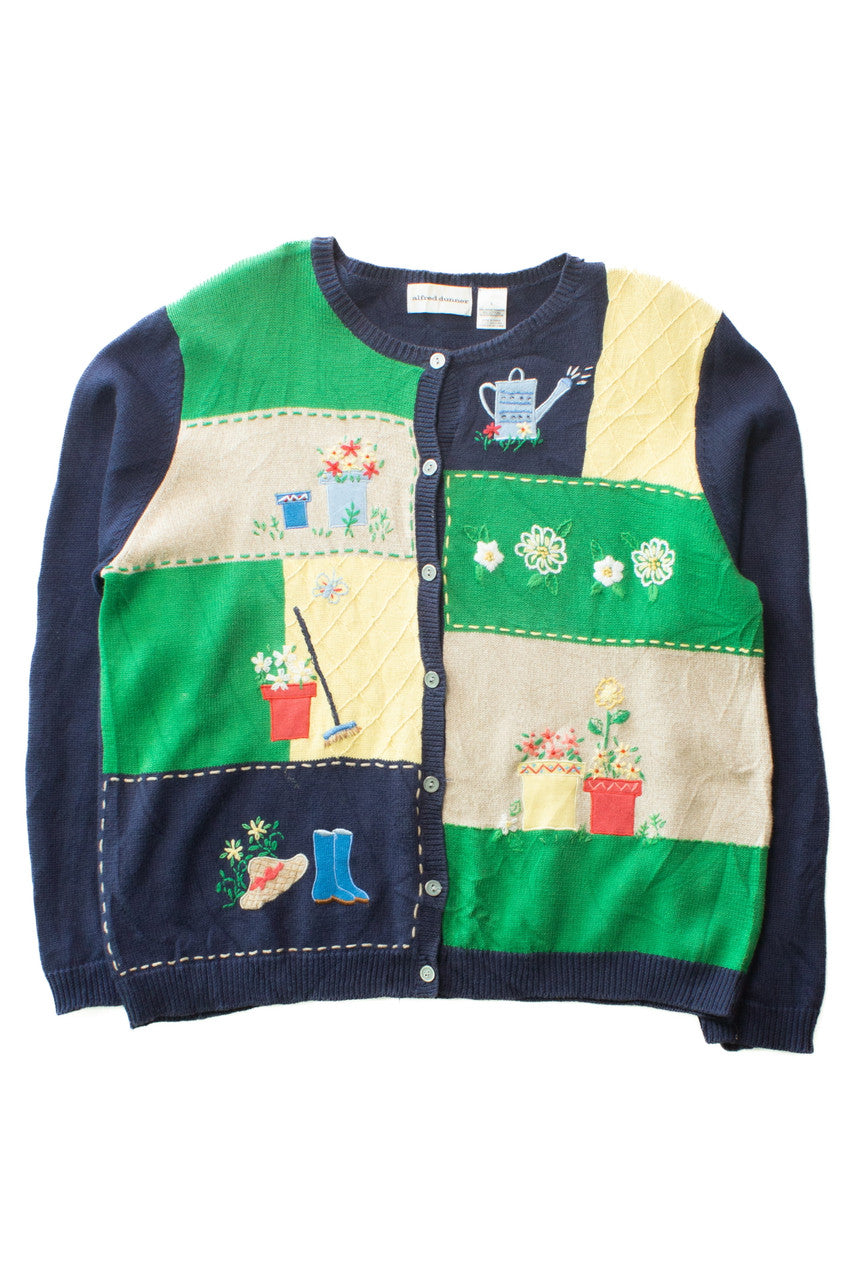 Vintage Gardening Cardigan Sweater (2000s)