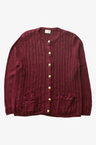 Vintage Burgundy Cardigan Sweater (2000s)