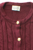 Vintage Burgundy Cardigan Sweater (2000s)