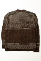 Vintage Jersild Brown Fair Isle Cardigan (1980s)