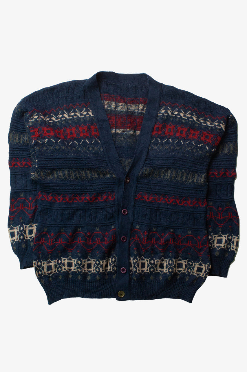 Vintage Navy Blue Cardigan (1990s)