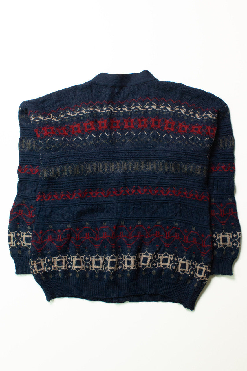 Vintage Navy Blue Cardigan (1990s)