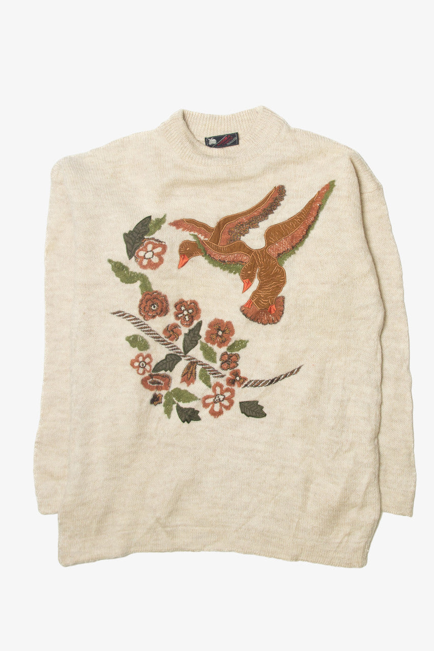 Vintage  Angora Creation Ducks Sweater
