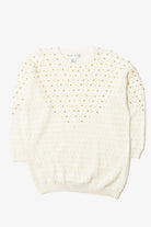 Vintage  Victoria Harbour Gold Bead Adorned Sweater