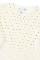 Vintage  Victoria Harbour Gold Bead Adorned Sweater