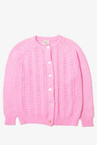 Vintage  Classic Casuals Pink Cable Knit Sweater