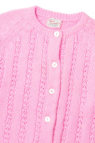 Vintage  Classic Casuals Pink Cable Knit Sweater