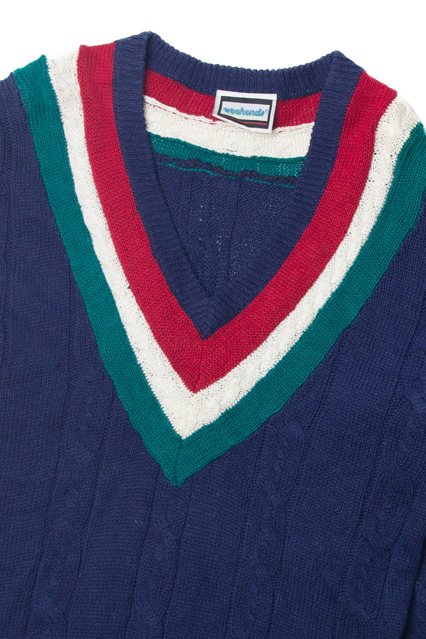 Vintage  Weekend Cable Knit Sweater