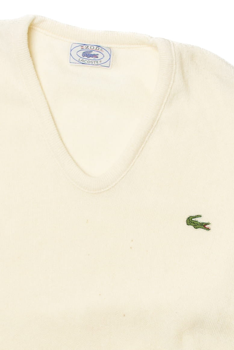 Vintage  Izod Lacoste White Sweater