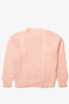 Vintage  Pink Cable Knit Sweater
