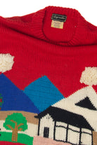 Vintage Hand Made Reginella Duck Farm Graphic Sweater