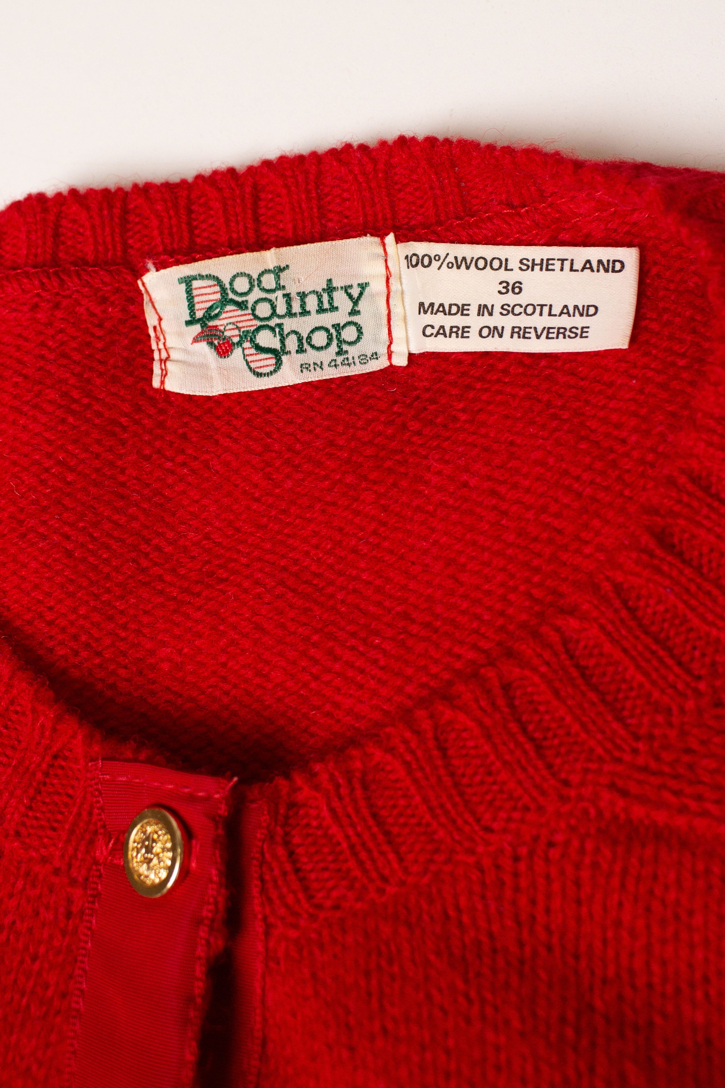 Vintage Red Door County Cardigan Sweater (1980s)