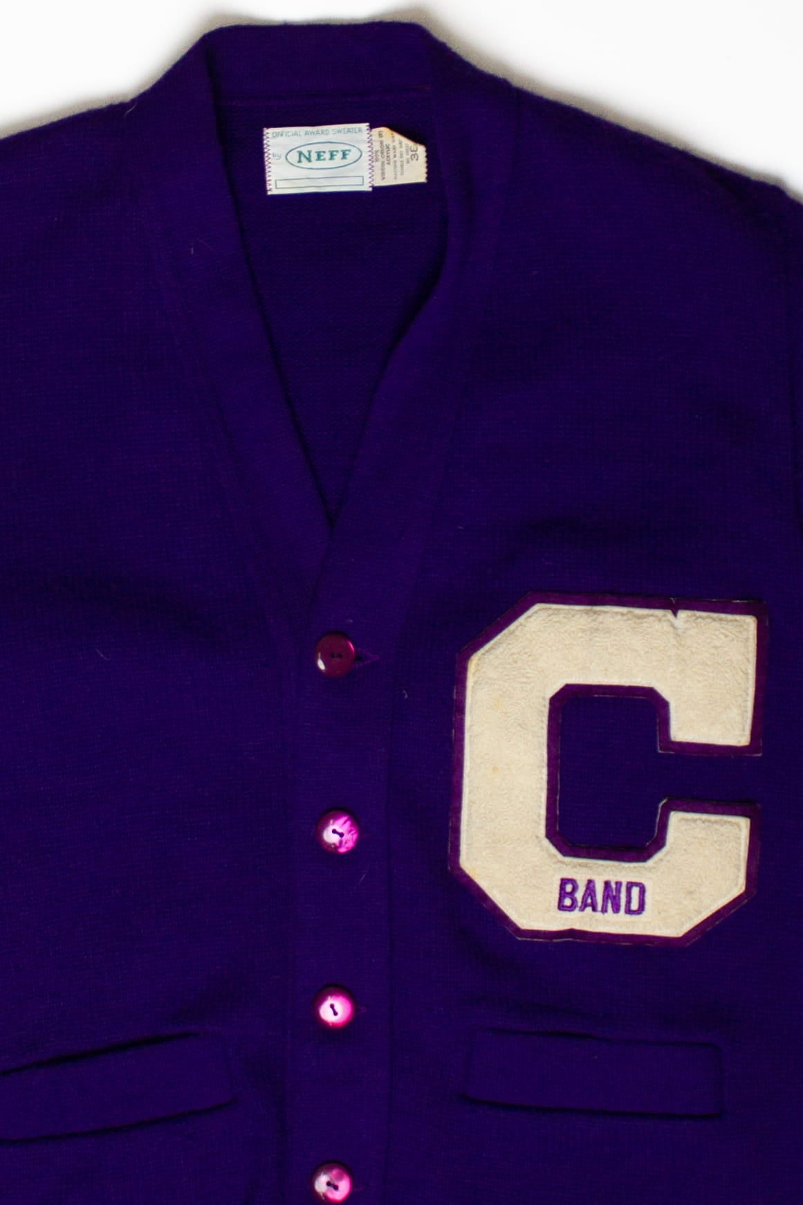 Vintage C Band Cardigan Sweater (1970s)