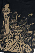 Vintage Statue Of Liberty Fourth of July Gold Sweater (1980s)