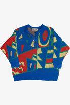Vintage Grumpy Guy Geometric Knit Sweater (1980s)