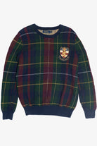 Polo By Ralph Lauren Plaid Crest Knit Sweater