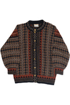 Vintage Hand Knit Josephine Baker Cardigan Sweater (1990s)