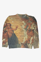 Recycled Baby Jesus And Angels Painting Sweater