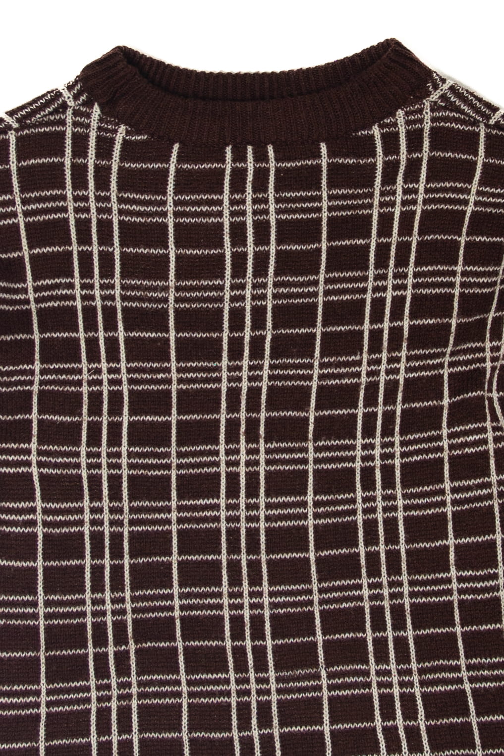 Vintage Brown Checker Sweater (1980s)
