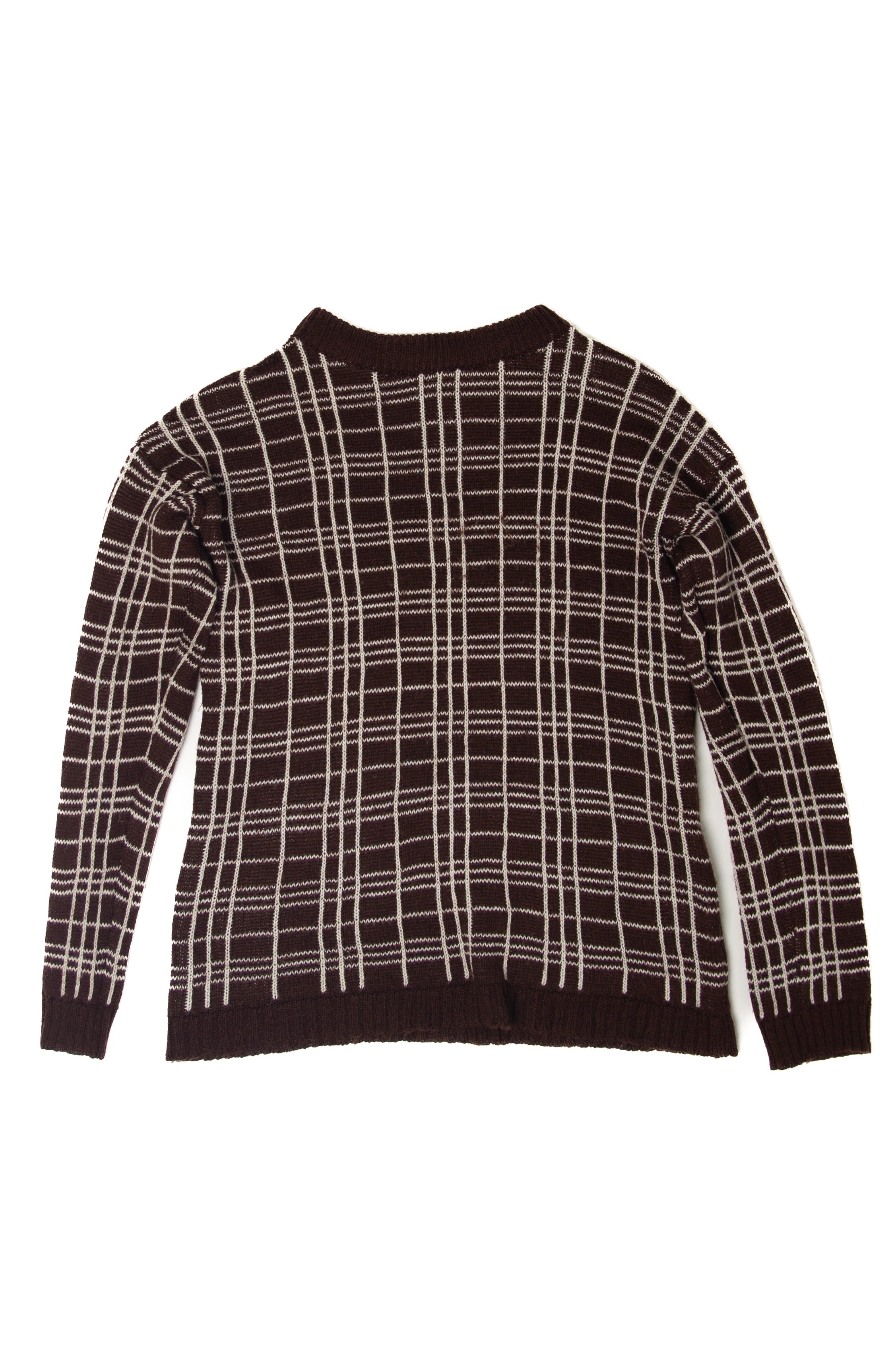 Vintage Brown Checker Sweater (1980s)