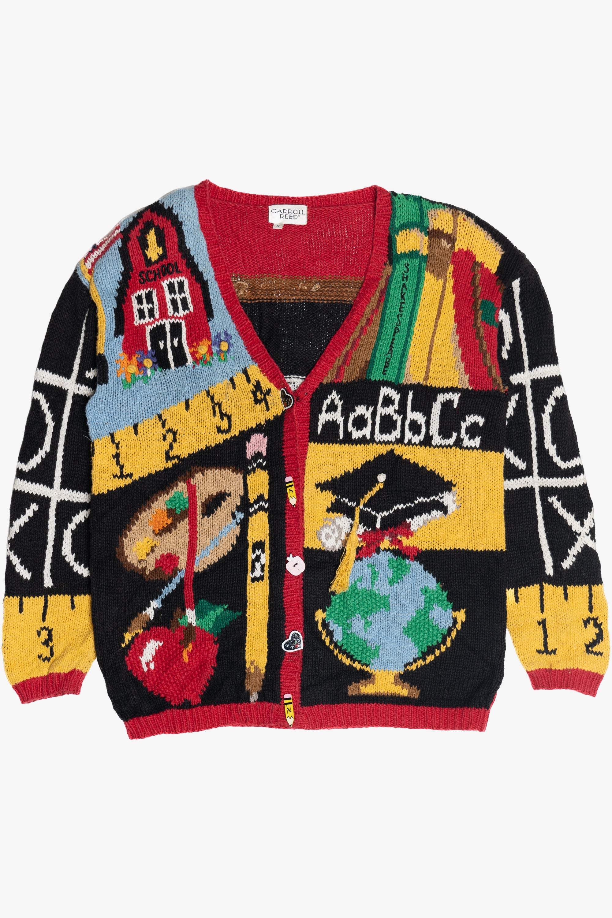 Vintage Carroll Reed School Teacher Cardigan Sweater (1990s)