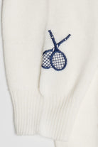 Vintage Tennis "Love" Embroidered Shirlee Designs Cyn Les Cardigan Sweater (1960s)