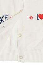 Vintage Tennis "Love" Embroidered Shirlee Designs Cyn Les Cardigan Sweater (1960s)