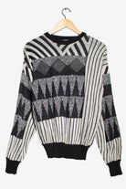 Vintage Henri Valdise Geometric Sweater (1980s)