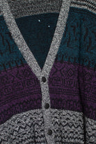 Vintage Sweater Graphix Cardigan (1980s)
