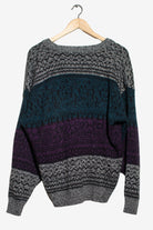 Vintage Sweater Graphix Cardigan (1980s)