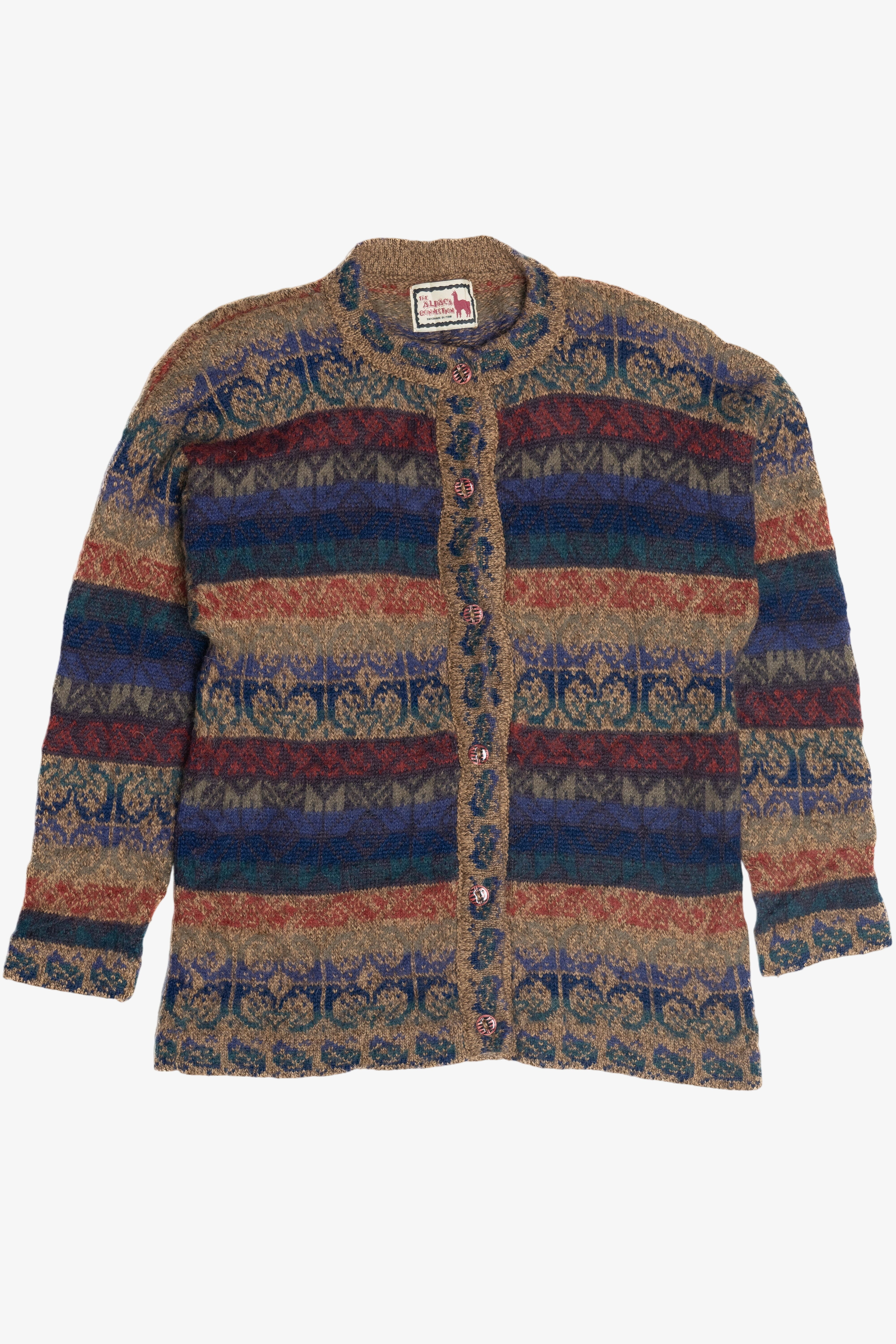 The Alpaca Connection Handmade Cardigan Sweater (2010s)