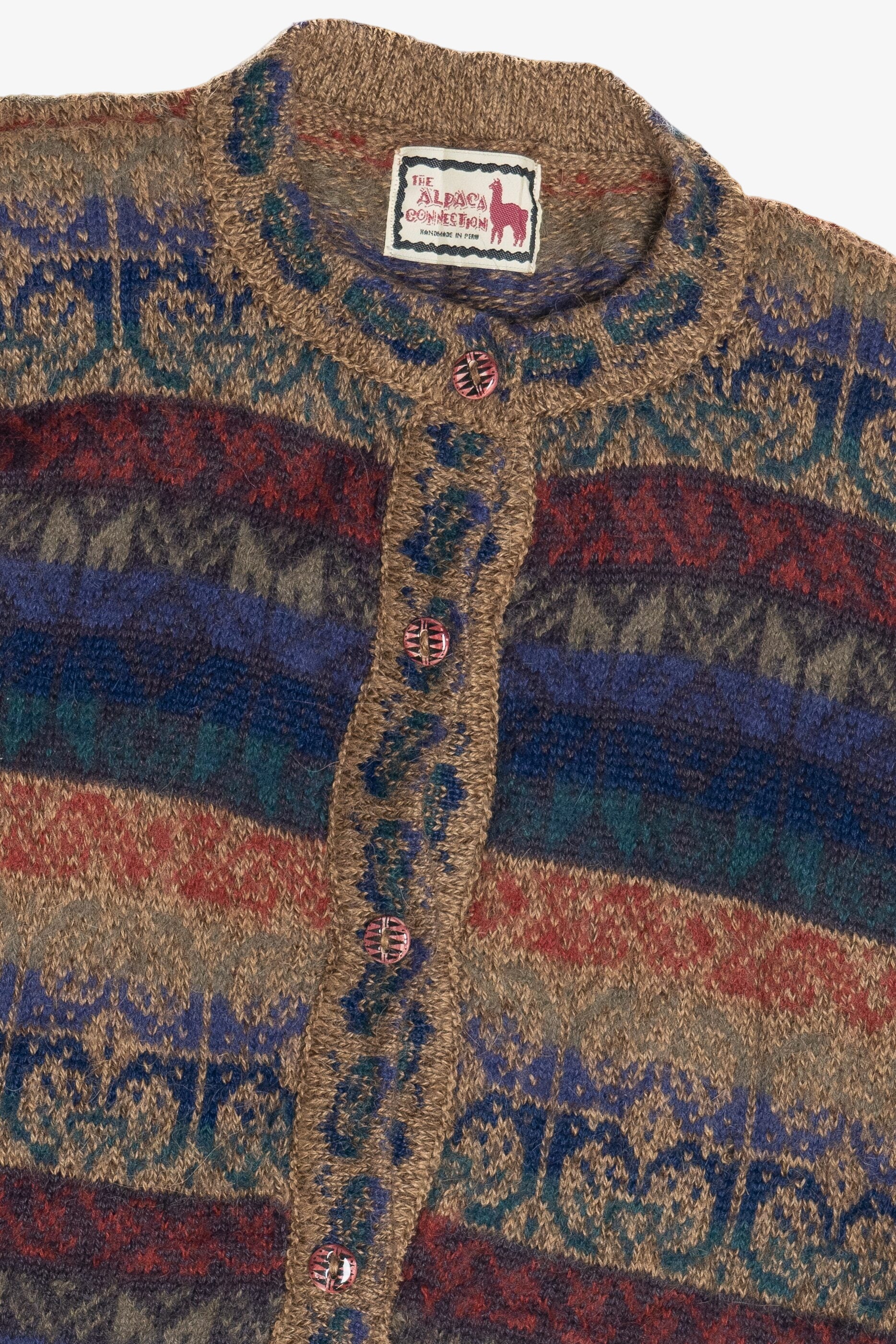 The Alpaca Connection Handmade Cardigan Sweater (2010s)